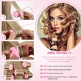thumbnail image 6 of 18 Pieces Foam Sponge Hair Rollers Flexible Sleeping Curlers Soft Hairdressing Curlers for Women Girls Hair Styling,Pink,1.6 Inch, 6 of 8