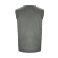 thumbnail image 4 of Ramiter Chandail Sans Manches Homme Débardeurs pour Hommes Sans Manches Col Ras du Cou Coupe Régulière Maillots de Corps Décontractés Gris,G, 4 of 6