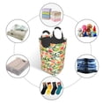 thumbnail image 4 of Disketp Fruits Peach1 Square Laundry Bag Large Collapsible Dirty Clothes Bags With Handles Waterproof Essentials Storage For College Dorm, Family, 4 of 5
