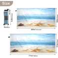thumbnail image 3 of Coolnut Beach Towels Summer Seashell Starfish Camping Towels Sea Wave Beach Sand Free Beach Towel, 30"x60" Large Beach Towels Quick Dry Bath Travel Towels Pool Yoga Beach Mat for Men Women, 3 of 6