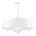 thumbnail image 6 of 41775-03 Livex Lighting Edinburgh - 5 Light Pendant In Transitional Style-14 Inches Tall and 23 Inches Wide-White Finish    -Traditional Installation, 6 of 11