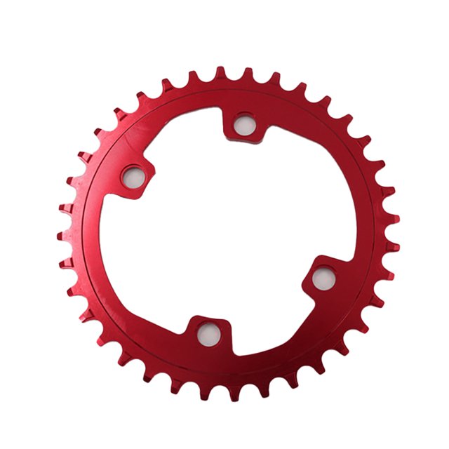 Greeniant ligero ovalado resistente al desgaste 30T/32T/34T/36T/38T de diente ancho de aleación de aluminio para M7000 M8000 Ciclismo Rojo 36T Greeniant OD025673-05