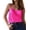 Rose, variant on Ekouaer Silk Camisole Tops for Women Spaghetti Strap Tank Top Satin Cami Tops Crew Neck Silky Camis Basic Blose Shirt Rose L