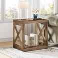 thumbnail image 4 of Tribesigns Wood End Table, 2-Tier Side Table with Storage Shelf, Rustic Bedside Couch Table Accent Nightstand for Living Room, Bedroom, 4 of 5
