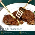 thumbnail image 4 of Juego de cubiertos de Acero Inoxidable Dorado Homelife 24 piezas 9EKD9, 4 of 5
