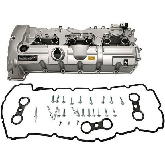Engine Valve Cover (Upgraded Aluminum) - with Gaskets and Bolts - Compatible with 2007 - 2013 BMW 328i 2008 2009 2010 2011 2012