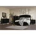 thumbnail image 3 of New Classic Furniture Kailani Contemporary Wood 6-Drawer Dresser in Black, 3 of 6