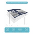 thumbnail image 4 of Full Size Quilt Bedding Set, Nautical Anchor Reversible Summer Quilt 3 Pieces, Ocean Navy Blue Stripes Simple Lines Lightweight Bedspreads Coverlets with 2 Pillow Shams for All Seasons, 4 of 5