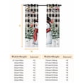thumbnail image 6 of Fsddascl Plaid Snowman Christmas Blackout Curtains for Bedroom/Living Room, Thermal Insulated Kitchen Curtains, Xmas Tree Snowflake Birds Branches Grommet Darkening Window Treatment Drapes 52"x63"x2, 6 of 6