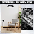 thumbnail image 6 of Wall Cord Hider, Flexible Self-Adhesive Wire Cover, Side-Open Cable Raceway for Cords on Wall, Cord Concealer for Mounted TV, Home Theater & Office, 6 of 6