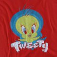 thumbnail image 2 of Looney Tunes Tweety Swirl Women's T Shirt, Red, Medium, 2 of 6