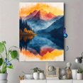 thumbnail image 4 of Qisvanset Framed Canvas Wall Art 12x16 Inch Bold Colorful Mountain Lake Modern Scenic Art, 4 of 5