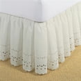 thumbnail image 1 of Fresh Ideas FRE30014IVOR02 Bed Skirt Ruffled Eyelet  Ivory - Full, 1 of 4