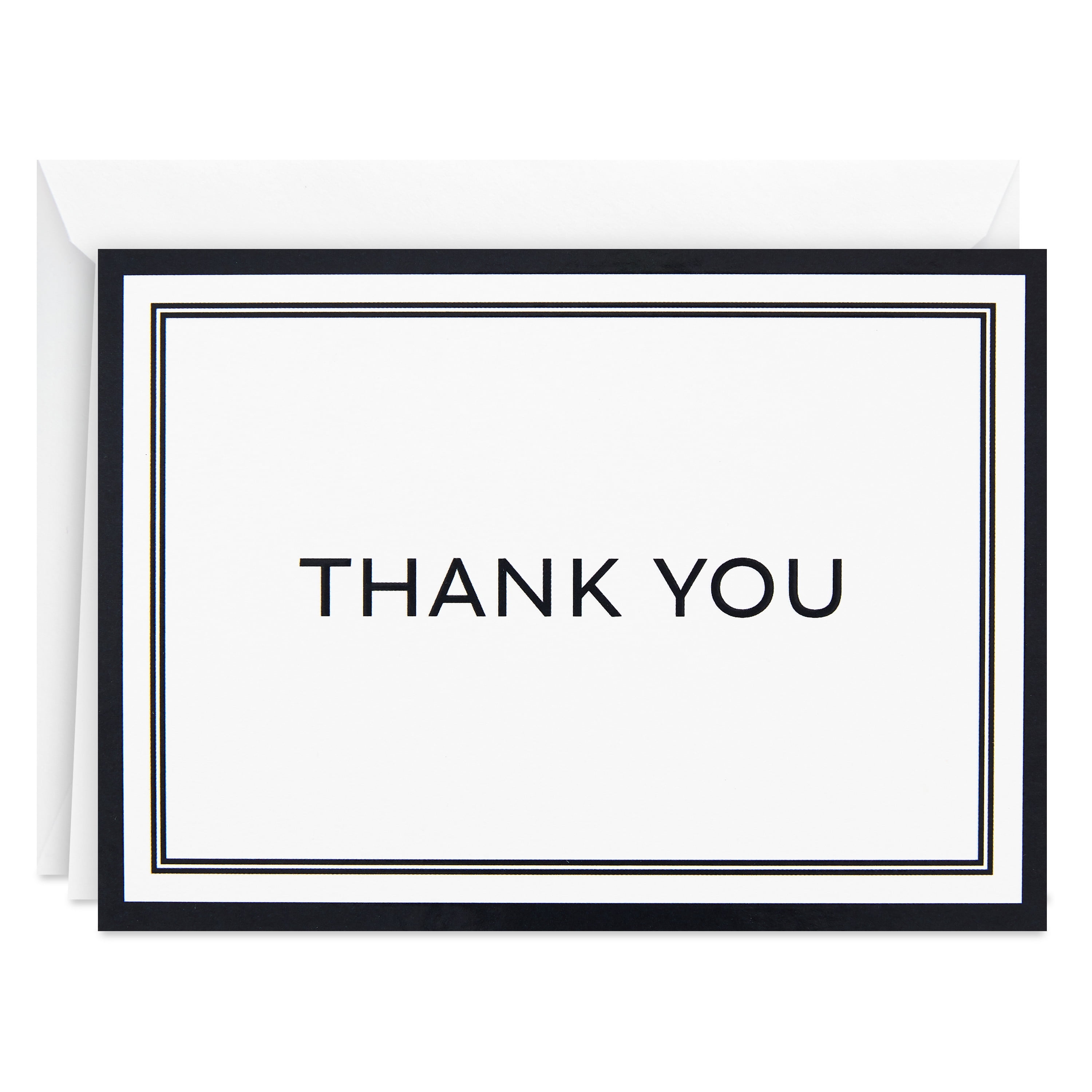Hallmark Blank Thank-You Notes, Black and White, 10 ct.
