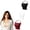 Black White Claret, variant on 3Pcs Lady Lace Cleavage Cover up for Low Neckline Wearable Mock Camisole Bra Insert Overlay Modesty Panel Vest