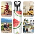 thumbnail image 7 of Yayeee 33oz Insulated Water Bottle Double Wall Stainless Steel with Flip Straw Lid, Red Watermelon, 7 of 7