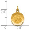thumbnail image 4 of 14K Yellow Gold Holy Trinity Medal Charm (16 X 11.5) Made In United States xr371, 4 of 6