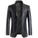thumbnail image 1 of Leather Blazer For Men, Casual Men's Leather Jacket Coats zhangyuxiang LED, 1 of 2