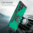 thumbnail image 6 of SaniMore for Samsung Galaxy S23 Ultra Magnetic Case, Rugged PC & TPU Bumpers Cover Built-in Car Mount & Ring Kickstand Military Grade Shockproof Protective Shell for Samsung S23 Ultra, Darkgreen, 6 of 8