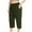 Army Green, variant on Plus Size Capris for Women 2025, Athletic Casual Relaxed Fit Elastic Waist Capri Pants Dark Gray Size 2XL