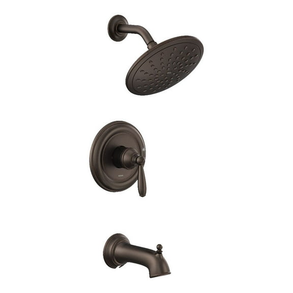 Moen UT2253EPORB Brantford M-CORE 2-Series 1-Handle Tub and Shower Trim Kit, Valve Required, Oil Rubbed Bronze