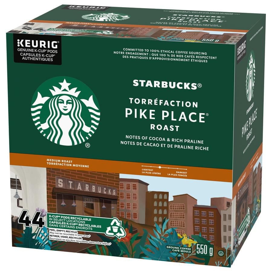 Starbucks PIKE PLACE Medium Roast Keurig K-Cup Coffee Pods 44 ct PIKE PLACE K-Cup, 44 ct