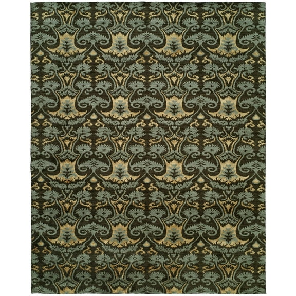 K2 Floor Style Gramercy Smokey Brown Hand Made Wool & Silkette? Area Rug