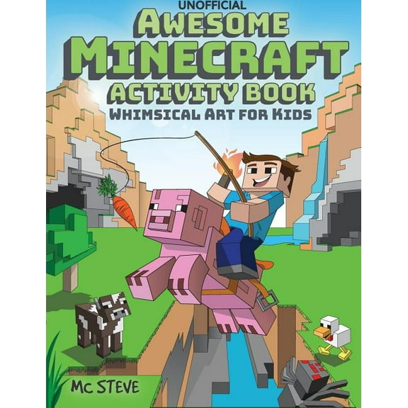 Awesome Minecraft Activity Book: Whimsical Art for Kids, (Paperback)