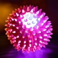 thumbnail image 5 of 6 Pack of Light-up Flashing LED Spiky Squeaky Balls (Random Colors) NOT FOR PETS, 5 of 7