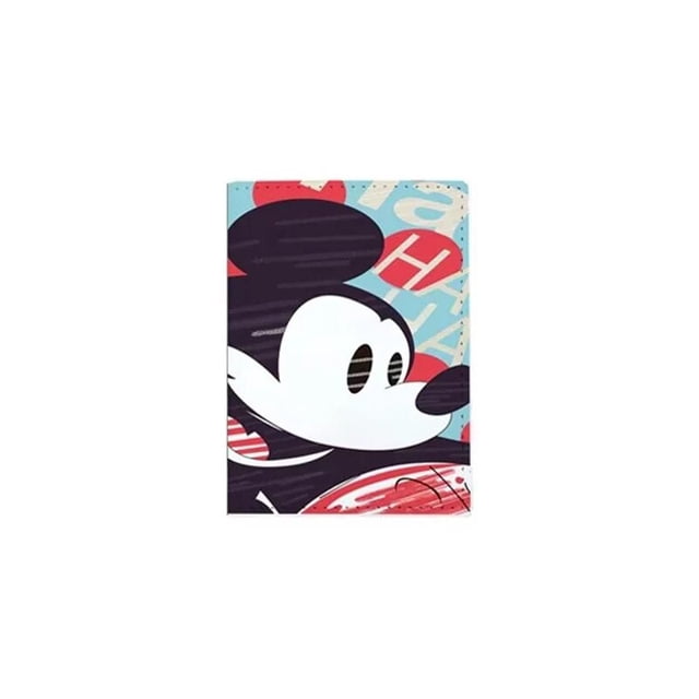 Funda de pasaporte de Disney para mujer, tarjetero multifunción con estampado de dibujos animados de Mickey Mouse, accesorios de funda de pasaporte de viaje de negocios para hombre Gao Jinjia LED