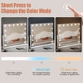 thumbnail image 5 of Yedigre Vanity Mirror with Lights – 10X Magnification, 3 Color Modes, Touch Control, Solid Wood, 5 of 11