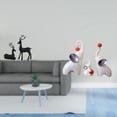 thumbnail image 2 of Elegante Juego De Figuras De Resina De Familia De Ciervos Y Elefantes Negros Para Sala De Estar, Estudio, Balcón, Escritorio, Dormitorio, Mesa, Escultura De Animal Decorativa., 2 of 8