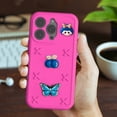thumbnail image 3 of Allytechgroup Kids Case for iPhone 16 Pro Max, Cute EVA Foam Cover with 3D Cartoon Charms, Shockproof Soft TPU Protective Case for Girls Boys Slim Anti-Scratch Bumper for iPhone 16 Pro Max, Rose, 3 of 6