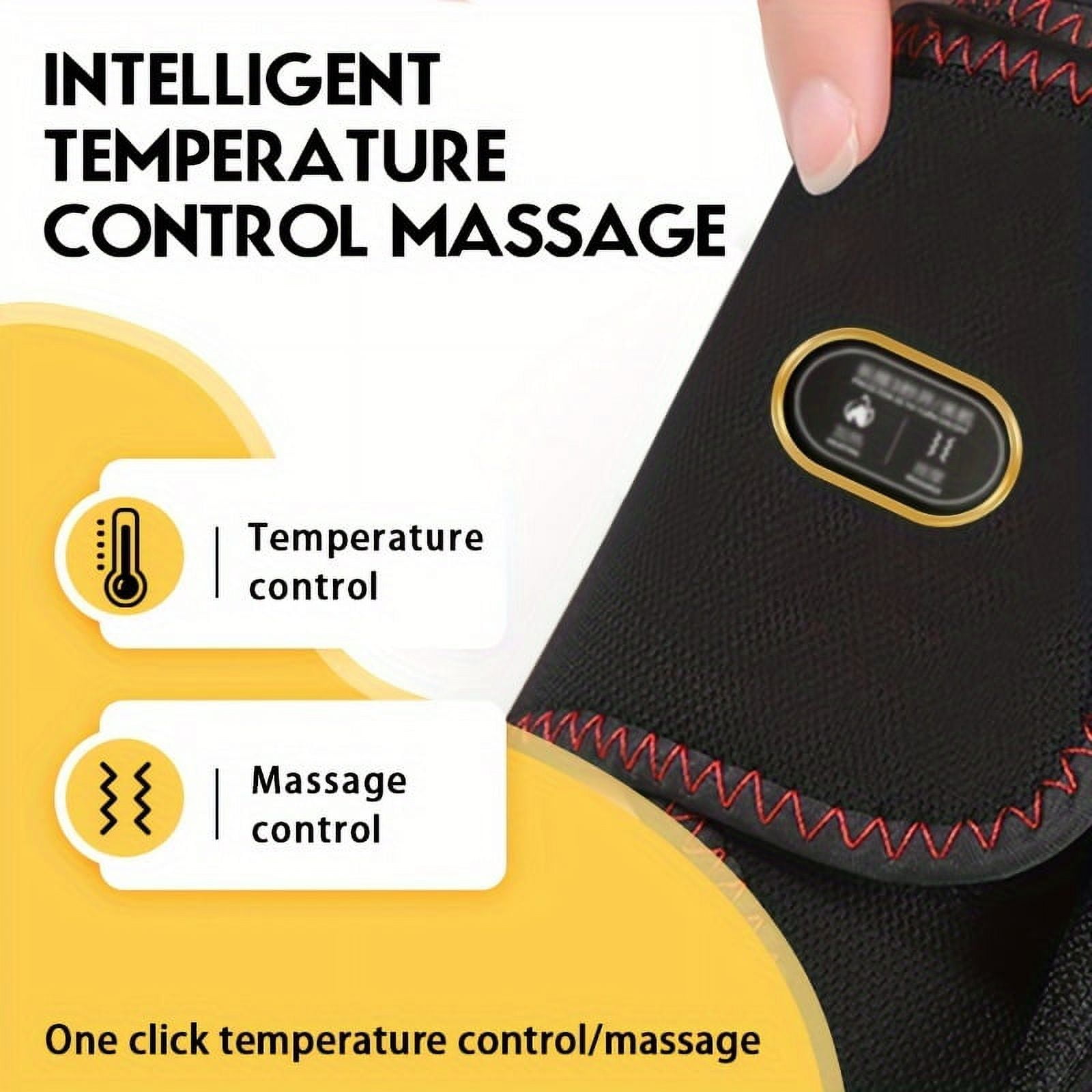 SUGARMOM USB Heated Ankle Brace with Massage Function for Arthritis Relief - Adjustable Foot Warmer Wrap for Pain and Discomfort  Suitable for Men and Women  No Battery Included (1 Pack)