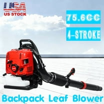 Seipouy 75.6CC Gas Leaf Blower, 2 Stroke Backpack Leaf Blower, Up to 900 CFM and 210 MPH , Variable Speed & Cruise Control, Powerful Blowing Force