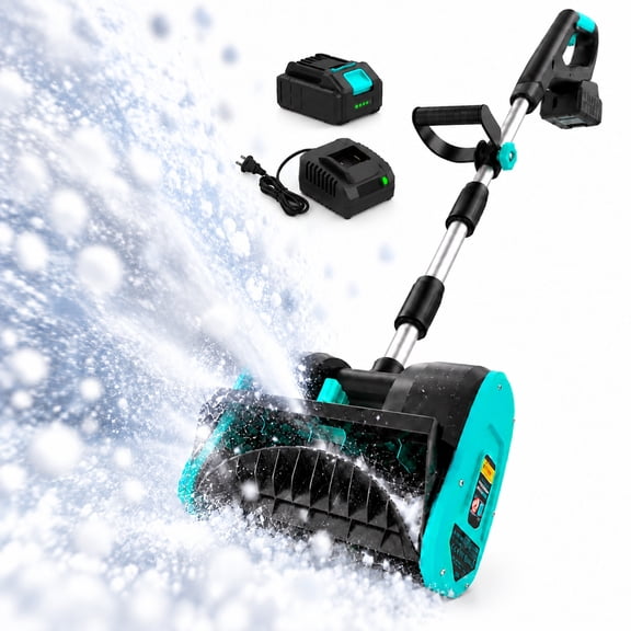 20-volt 12-in Lightweight Cordless Electric Snow Shovel, Single-stage Battery Snow Blower (4-Ah Battery and Charger Included)