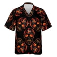 thumbnail image 4 of Lotusprinthandmade Skull Skeleton Short-sleeve Hawaiian Shirt 5XL, Mens Skull Hawaiian Shirt, 4 of 4