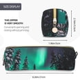 thumbnail image 3 of Fotbe Northern Lights 2 Estuche para Lápices de Cuero con Estampado, Estuche con Cremallera Resistente, Organizador Compacto y Elegante para Papelería, 3 of 7