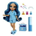 thumbnail image 4 of Soirée pyjama Rainbow High Jr High - Poupée articulée Skyler (bleue) de 9 po (23 cm), 4 of 6