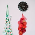 thumbnail image 3 of Bolsas de malla reutilizables para productos, 100 unidades, para almacenar productos frescos, para hervir mariscos, melones, verduras, frutas, naranjas, melones, sandías, nueces, 60 cm, 3 of 7