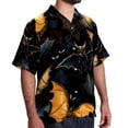thumbnail image 2 of Bats Men's Casual Poplin Button Down Short Sleeve Hawaiian Beach Shirt, 2 of 6