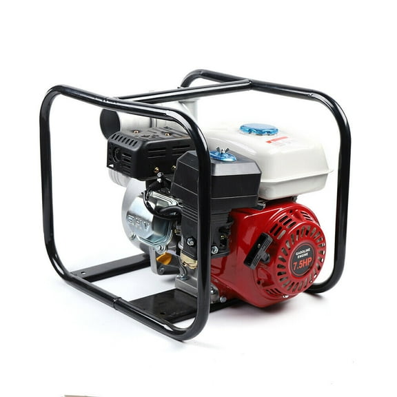7.5HP 4 Stroke Gasoline Water Pump 3" Portable Gas-Powered Semi-Trash Water Pump