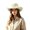 Beige, variant on Classic Cowboy Hat Western Style Outdoor Sun Wide Brim Ranch Riding Accessory Beige