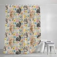 thumbnail image 4 of Happy Easter Shower Curtain Set, Waterproof Shower Curtains for Bathroom, Spring Watercolor Rabbits Eggs Flower Beige Washable Fabric Cloth Bath Curtain for Bathtub Decoration with Hooks 60x72 Inches, 4 of 9