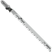 Bosch T301CD Clean for Wood T-Shank Jig Saw Blades, 8 TPI, 4-5/8", 5-Piece