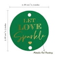 thumbnail image 6 of Inkdotpot Gold Foil Paper Hang Tags Let Love Sparkle Wedding Favor Tags 50 Pieces, 6 of 7