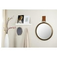 thumbnail image 3 of SAFAVIEH 18" Round Time Out Hanging Wall Mirror, Warm Amber, 3 of 5
