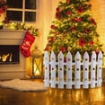 thumbnail image 4 of Eolstice Plastic Picket Christmas Tree Fence, Garden Border for Home Yard, Party Plant Fencing for Seasonal Display, 4 of 6