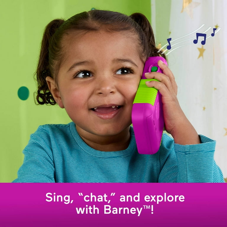 BARNEY'S WORLD Hey Barney Phone Musical Toy for Kids with Lights