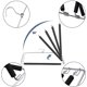 thumbnail image 3 of Estante de jeans, perchas para pantalones, colgador multicapa, soporte de armario metálico antideslizante para ahorrar espacio para abrigos, bufandas, camisas, pantalones, corbatas (plata) Feliz Sencillez, 3 of 5